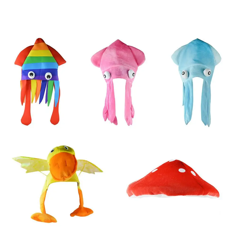 Top Trends: Lovely Octopus Hat Multicolored Squid Sea Animal Halloween Costume Hat Party Dress Up Props Kids Adults Performance Cosplay Shoppable Styles