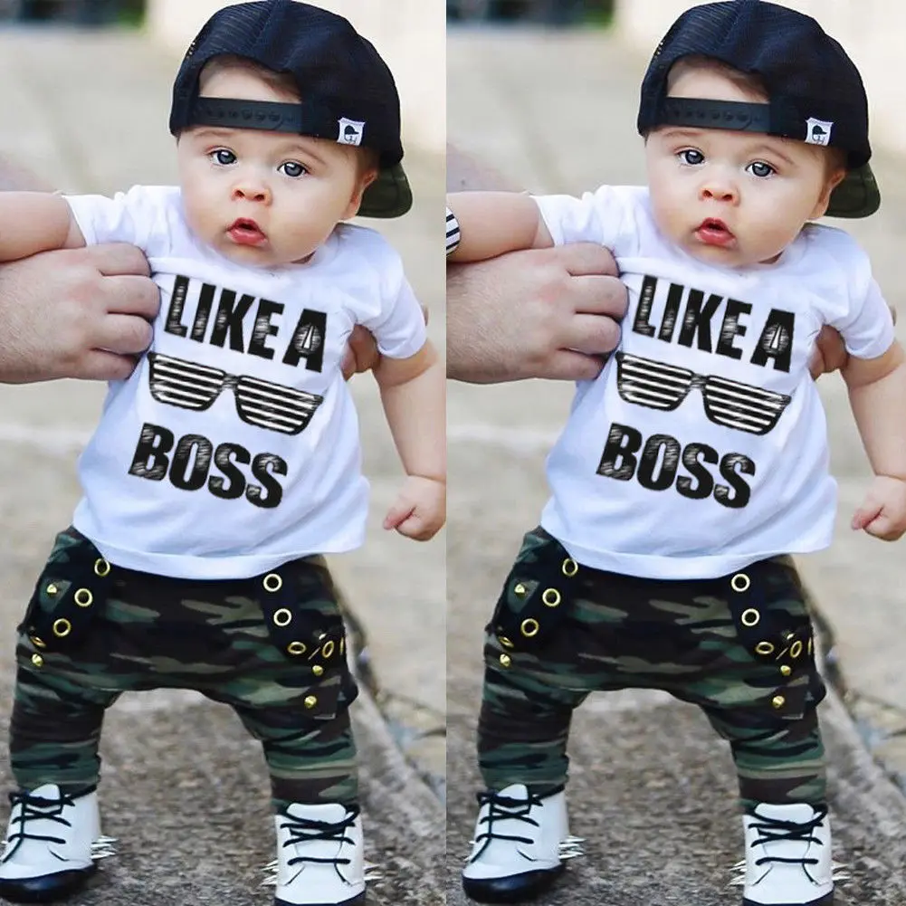 Top Trends: 0-3Y Newborn Infant Toddler Baby Boy Clothes Set Kids Boys Cute Short Sleeve T-Shirt Top+ Pants Outfits Clothing Set Shoppable Styles