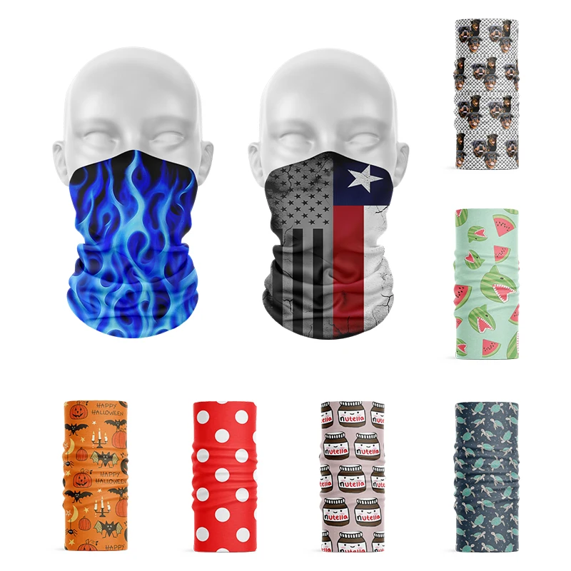 Top Trends: 3D Fashion Headwear Magic Bandana Microfiber Seamless Tube Hijab Neck Scarf Summer Sports Headband Motorcycle Face Scarf Bufffe Shoppable Styles