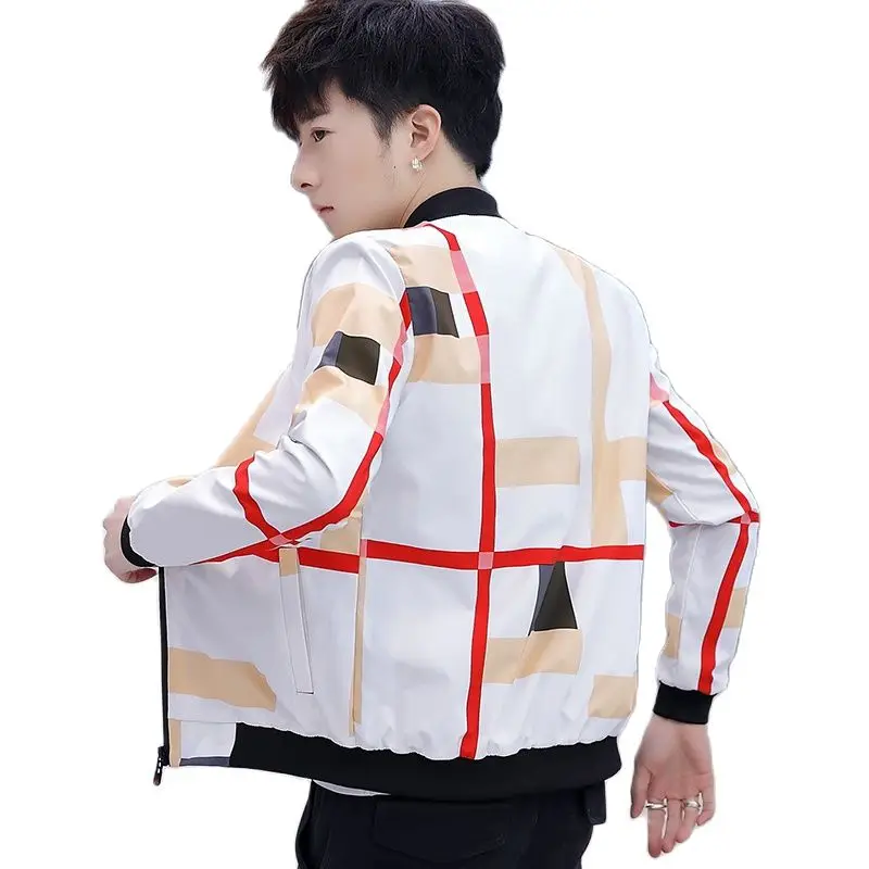 Top Trends: 2021 New Men's Jacket Spring Autumn Fashion Casual Printing Baseball Coat Slim Fit Bomber Male Coat Men Windbreaker Outwear 3XL Shoppable Styles - Image 4