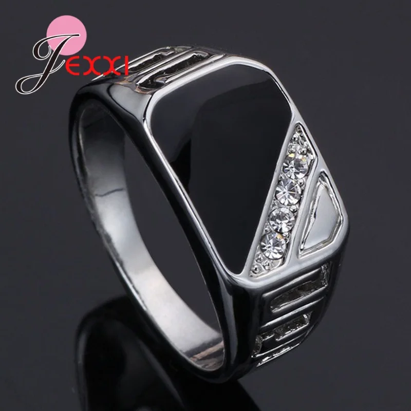 Top Trends: Creative Triangle Drop Oil Cubic Zircon Finger Ring 925 Sterling Silver Inlay Rhinestone Women Men Jewelry Rings Accessories Shoppable Styles