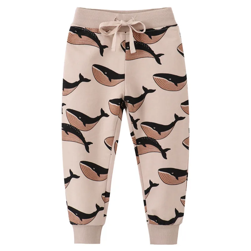 Top Trends: Jumping Meters Children&#039;s Animals Print Boys Girls Sweatpants Autumn Spring Whale Baby Trousers Pants Sport Harm Kids Lose Pant Shoppable Styles