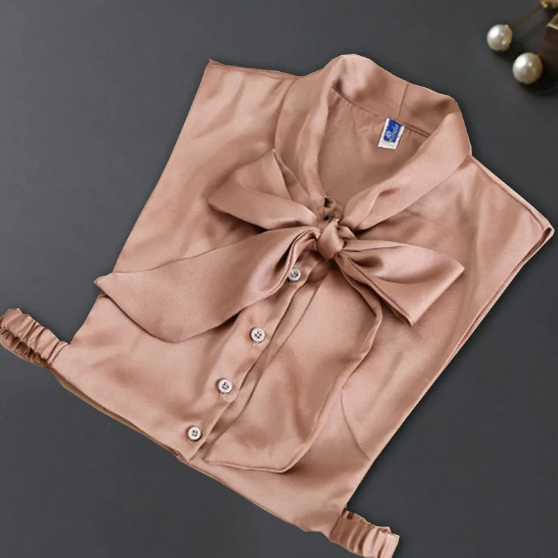 Top Trends: Bow Tie False Collar Shirt Fake Collar For Women Detachable Fake Shirt Collar Peter Pan Detachable Collar Women Clothes Neckwear Shoppable Styles