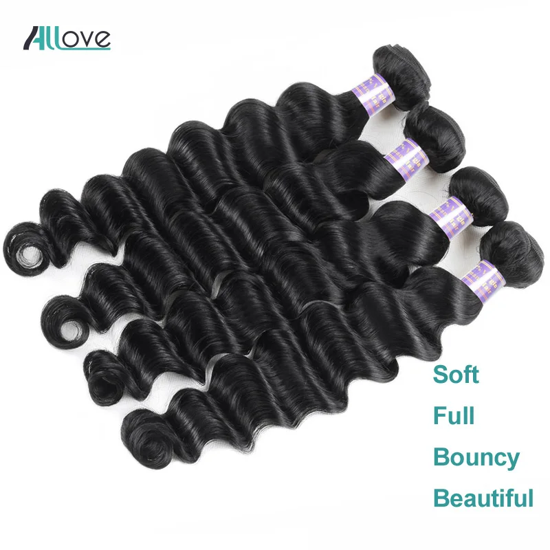 Top Trends: Loose Deep Wave Bundles 30 Inch Human Hair Bundles Brazilian Remy Hair Weave Weft 1 / 3 / 4 PCS Human Hair Extensions Natural Black Shoppable Styles - Image 2