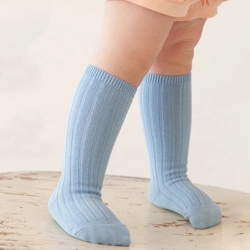 Top Trends: 13 Colors Boys And Girls Cotton Socks Casual Ribbed Knee High Baby Long Tube Socks Bootes Socks Children Leg Warmers Socken Shoppable Styles