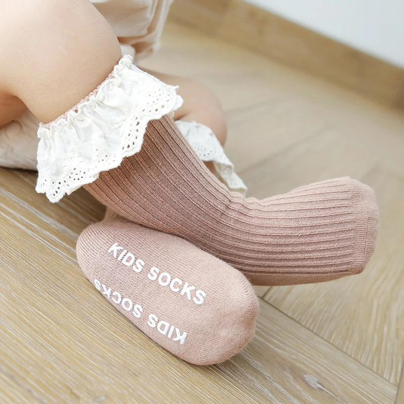 Top Trends: Baby Long Socks For Girls Warm Long Leg Warmers Socks Baby Lace Girls Knee High Baby Socks Non Slip Socks Kids Shoppable Styles