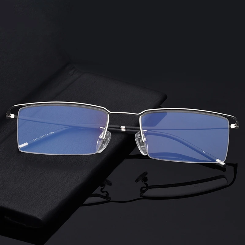 Top Trends: HOTOCHKI Titanium Alloy Half Rimless Optical Prescription Eyeglasses Frame For Men And Women Eyewear Eye Glasses Optical Frame Shoppable Styles - Image 4