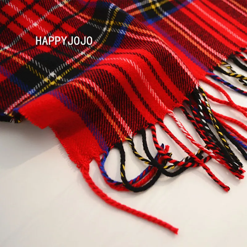 Top Trends: Classic Red Plaid Children Scarf Warm Winter Small Narrow Shawl Women Ladies Lovely Fashion Casual Scarves For Child Boy Girl Shoppable Styles - Image 6