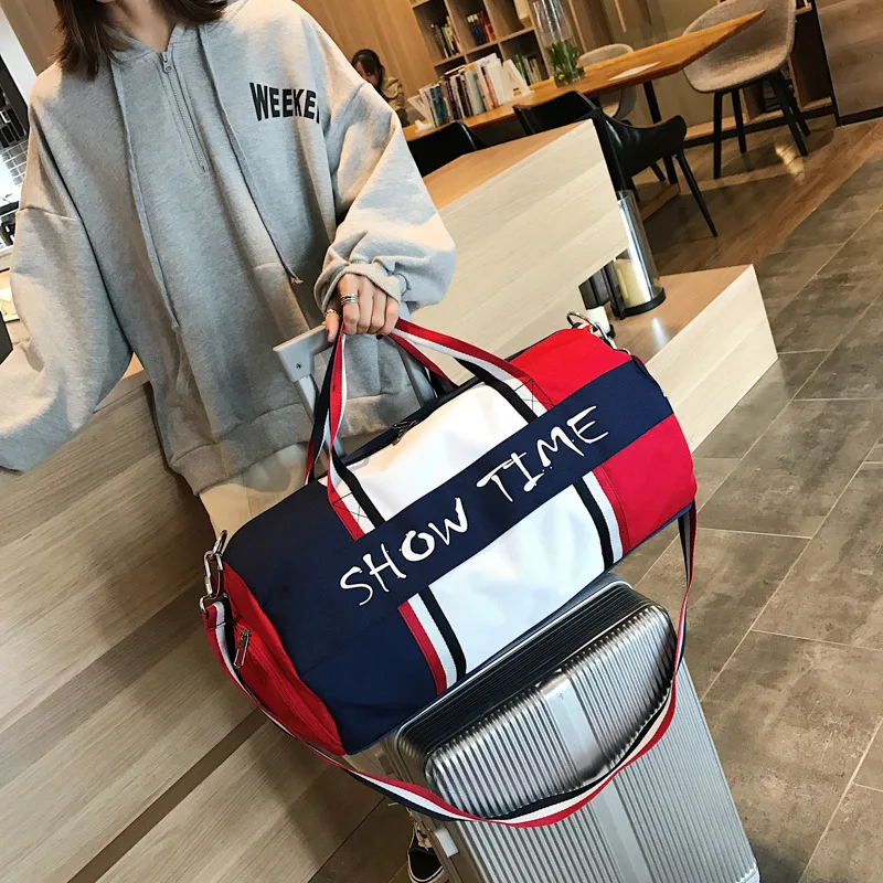 Top Trends: Gym Travel Training Sports Fitness Shoulder Bags For Women Men Shoes Large Canvas Weekend Female Fashion Lightweight Handbags Shoppable Styles - Image 5