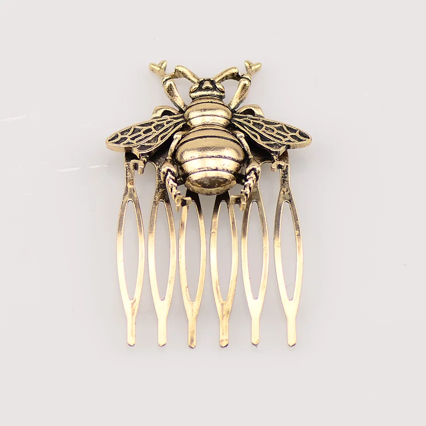 Top Trends: Ponytail Holder Bee Retro Hairpin Comb Hair Clip Retro Alloy Women Girls Hair Accessories Ancient Style заколка для волос Shoppable Styles