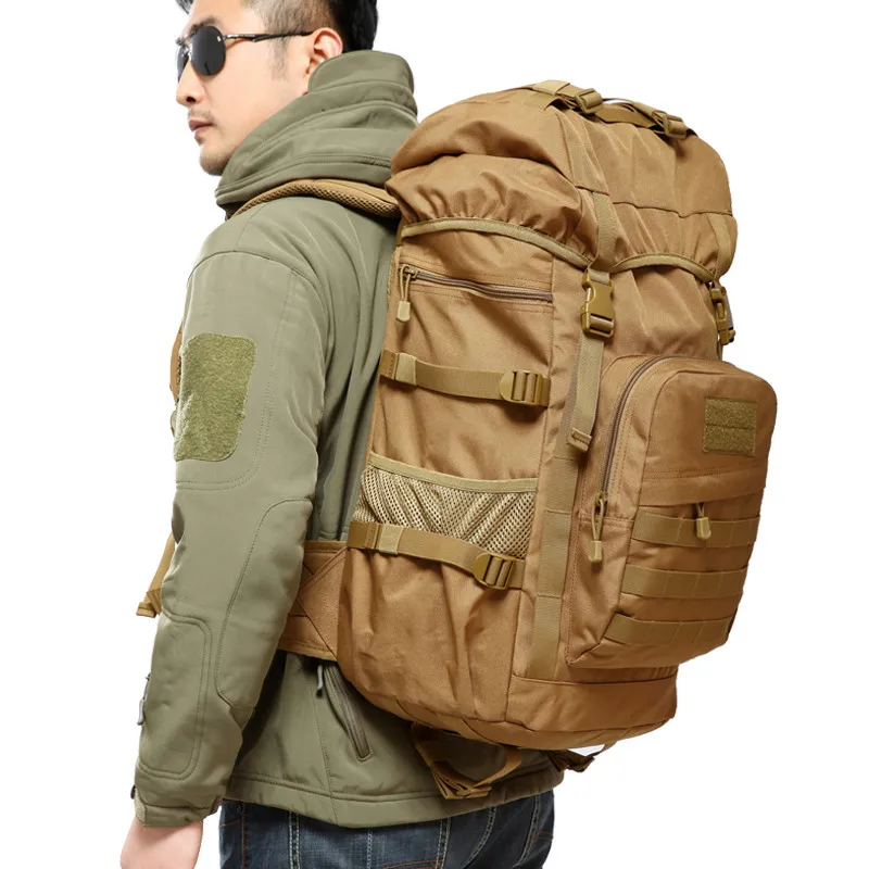 Top Trends: 50L Large Capacity Men Tactics Backpack Waterproof Military Bags Climb Hike Army Travel Backpacks Mochila Militar Shoppable Styles - Image 6