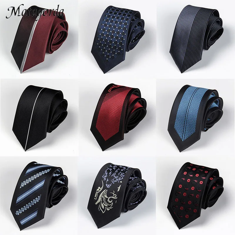 Top Trends: High Quality Location Necktie Men Tie 6cm Skinny Ties Luxury Neckties Corbatas Gravata Jacquard Tie Festival Banquet Accessories Shoppable Styles