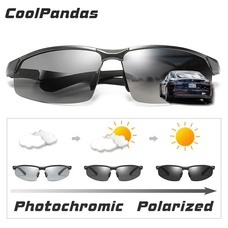 Top Trends: CoolPandas Brand Photochromic Sunglasses Men Polarized Chameleon Male Sport Sun Glasses Day Night Vision Driving Zonnebril Heren Shoppable Styles - Image 2