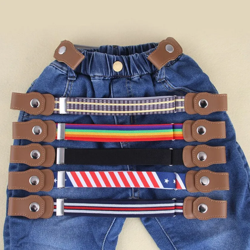 Top Trends: New Child Kids Belt Buckle-Free Elastic Belt No Buckle Stretch Boys Girls Adjustable Children Canvas Belts For Jeans Pants Shoppable Styles