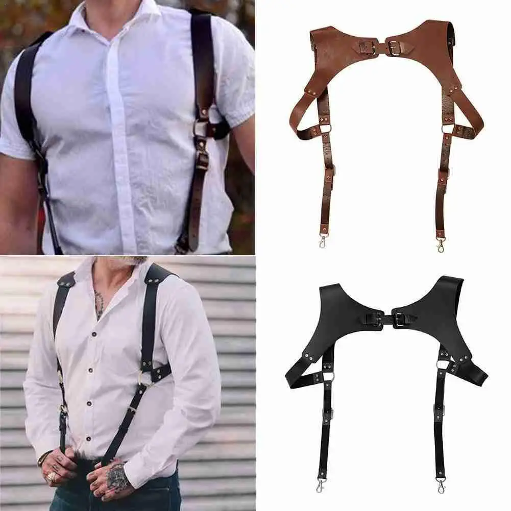 Top Trends: European And American Style Men&#039;s Suspenders Belts New Fashion Gentle Sportsman Suspenders Leather Straps Adult Belts Shoppable Styles