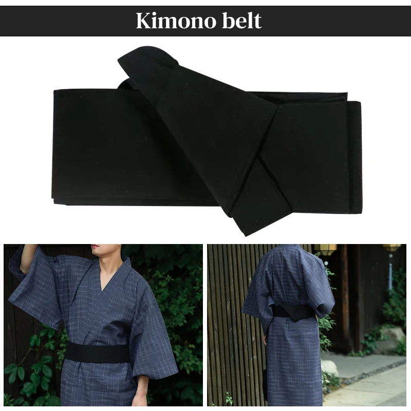 Top Trends: Traditional Japanese Kimono Yukata Belt Accessories Wide Striped Obi Hook And Loop Fastener Retro Belt Sauna Spa Wear Costumes Shoppable Styles