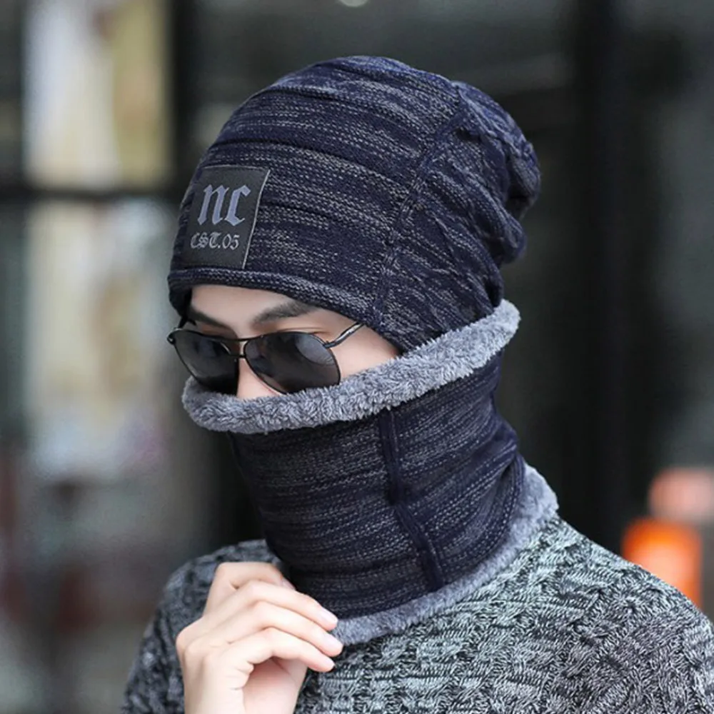 Top Trends: Winter Warm Skullies Beanies Fashion Letter Knitted Women Hat Neck Collar Outdoor Adult Men Casual Soft Wool Bonnet Shoppable Styles - Image 6