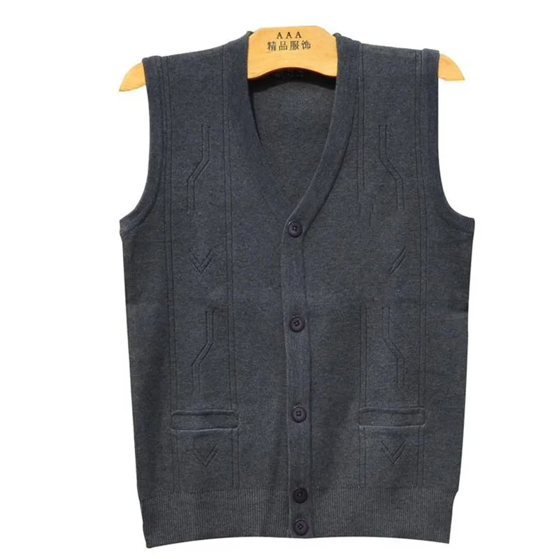 Top Trends: Spring Vests Sleeveless Sweaters Knitted Waistcoat Cardigan Wool Coats New Mens Fashion Male Jumpers Fleece Vest Autumn Stretch Shoppable Styles