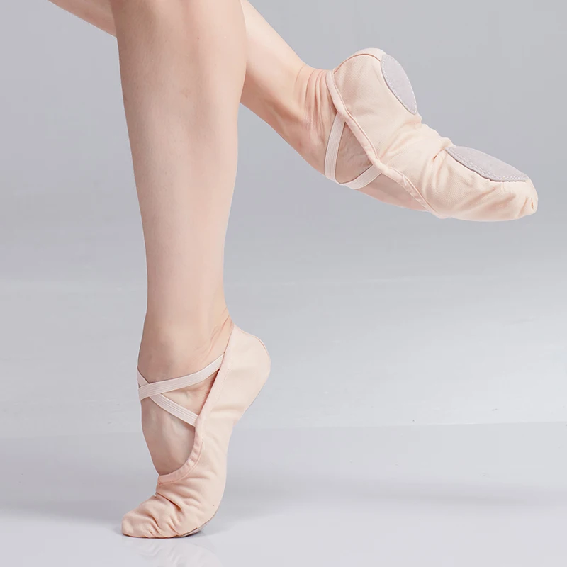 Top Trends: Ballet Shoes For Dancing Women Ballet Flats Slippers One Piece Canvas Ballet Shoes Split Sole Ballerina Slip On Practice Shoes Shoppable Styles