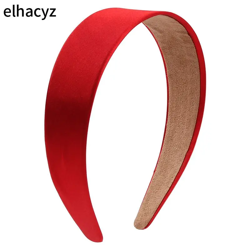 Top Trends: 1PC 2024 New Chic Lady Smooth Solid Satin Hair Band Plain Alice Headbands 4CM Wide Hairband Ribbon Women Girls Hair Accessories Shoppable Styles