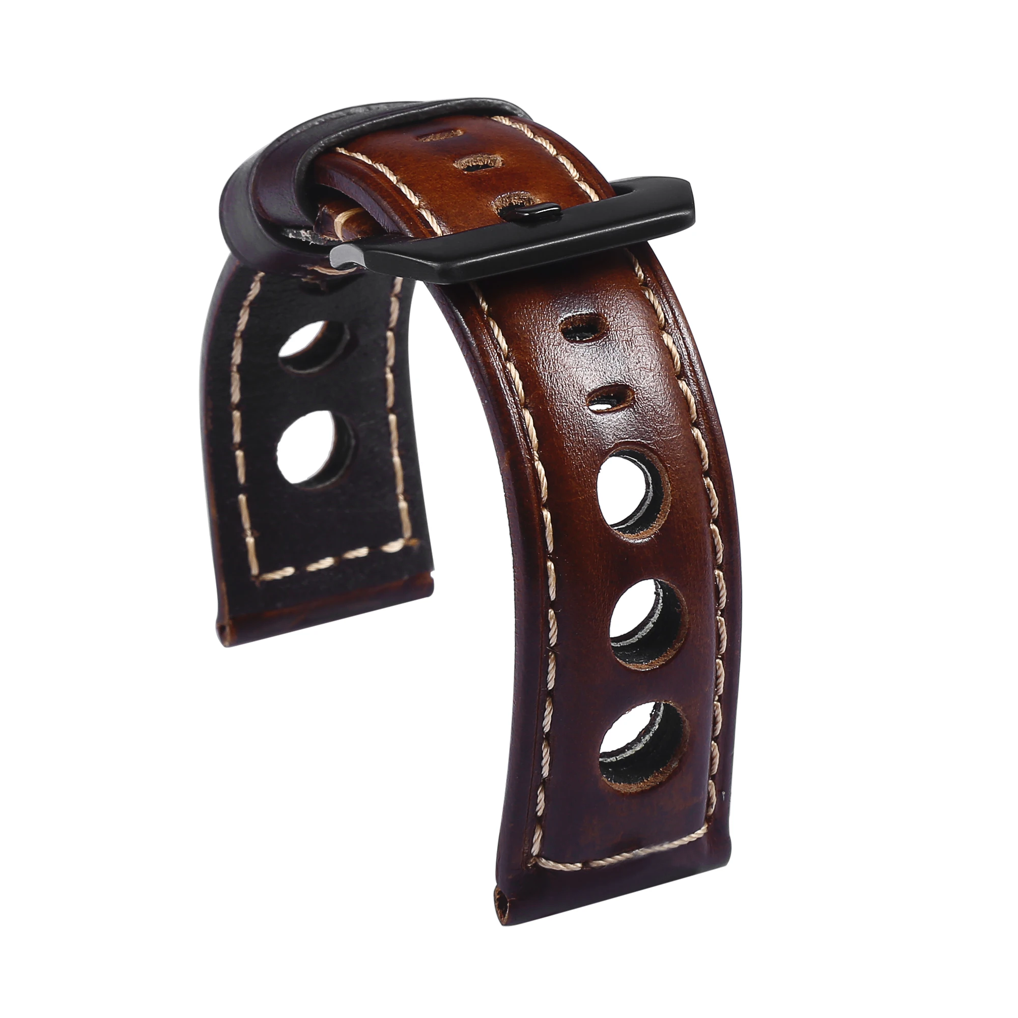 Top Trends: Leather Watch Strap Vintage 20mm 22mm 24mm Men&#039;s Leather Strap Watch Genuine Leather Watch Band Belt Brown Black Watch Belt Shoppable Styles