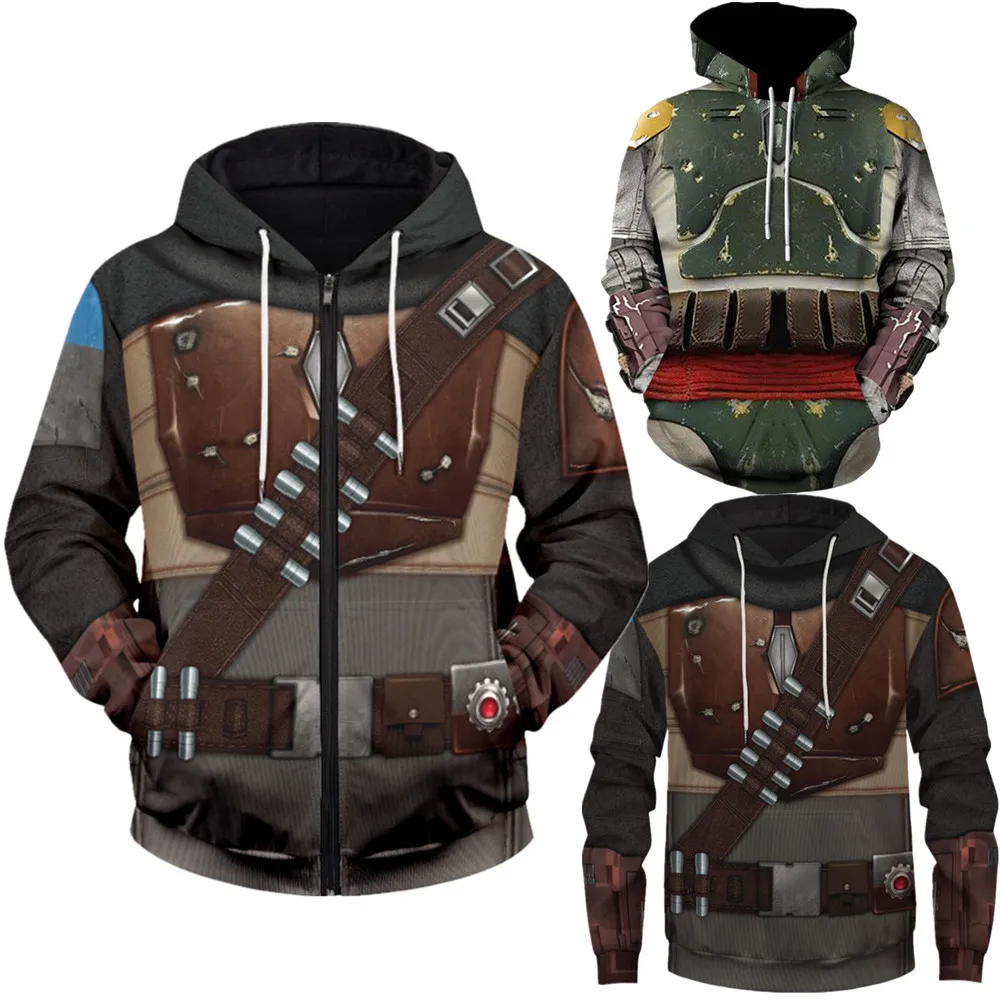 Top Trends: Jango Fett Cosplay Sith Trooper Costume Sweatshirt Zipper Hoodie Unisex Jacket Coat Shoppable Styles