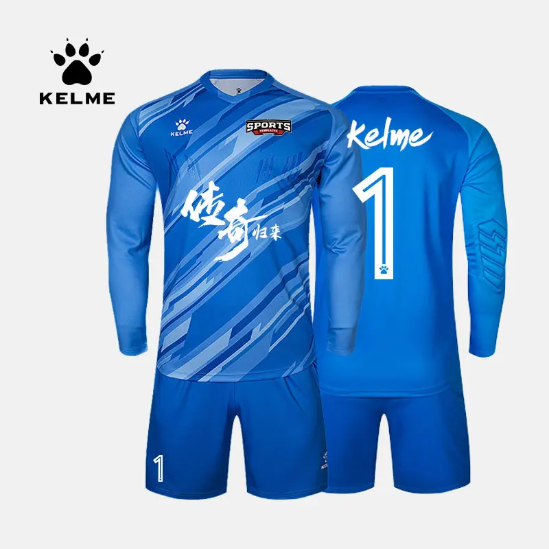 Top Trends: KELME Men Football Jerseys Goalkeeper Jersey Kid Long Sleeve Football Uniform Soccer Shorts Traning Sponge Protector 3801286 Shoppable Styles