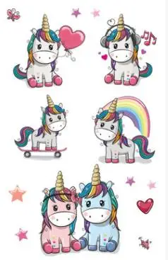 Top Trends: Waterproof Temporary Tatoo Sticker Kids Fake Tattoo Unicorn Rainbow Star Tatouage Stickers Flash Tatto Tattoos Tato For Children Shoppable Styles