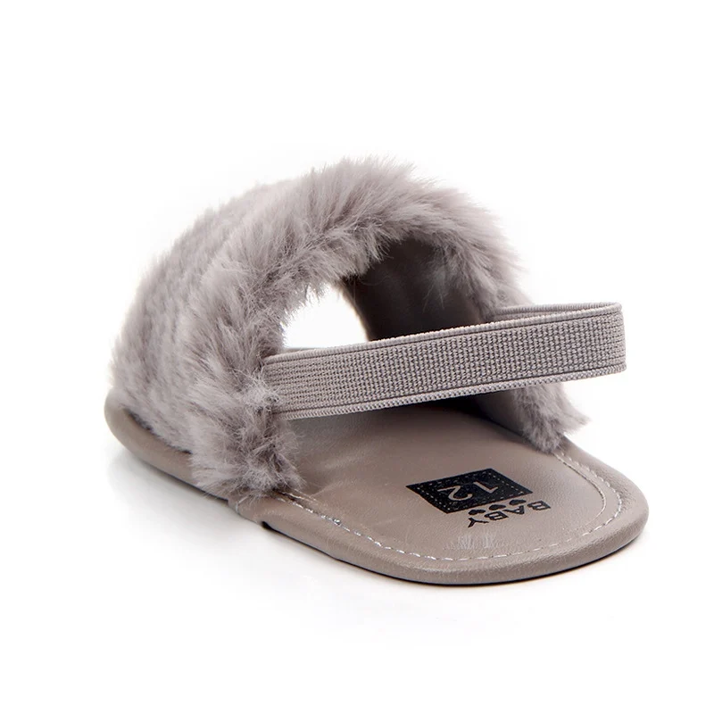 Top Trends: Fashion Faux Fur Baby Shoes Cute Infant Baby Boys Girls Shoes Soft Sole Slipper Comfortable Indoor Shoes For 0-18M Shoppable Styles - Image 3