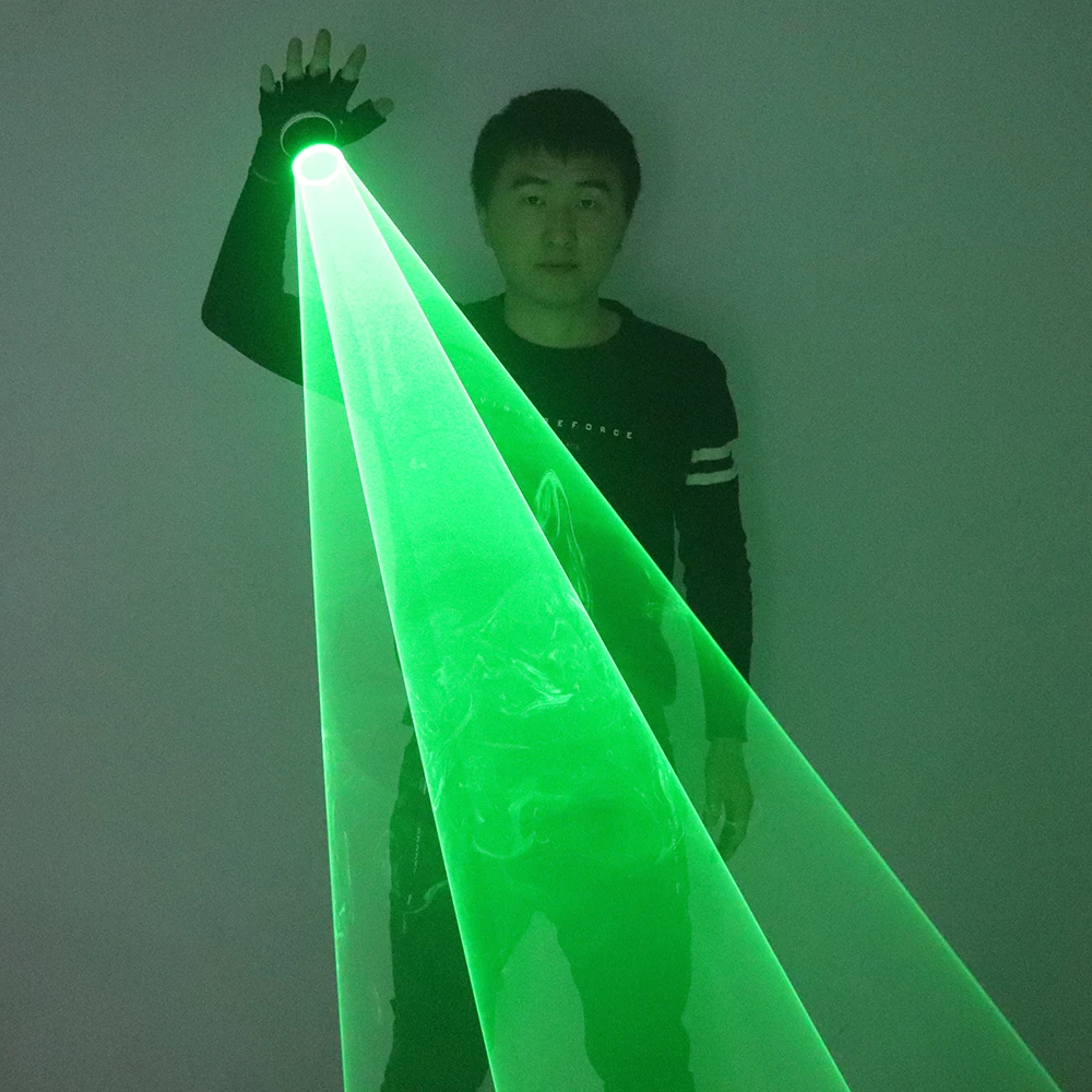 Top Trends: New Green Rotating Laser Gloves Whirlwind Handheld Laser Cannon DJ Dancing Club Tunnel Effect Vortex Laser Glove LED Light Shoppable Styles