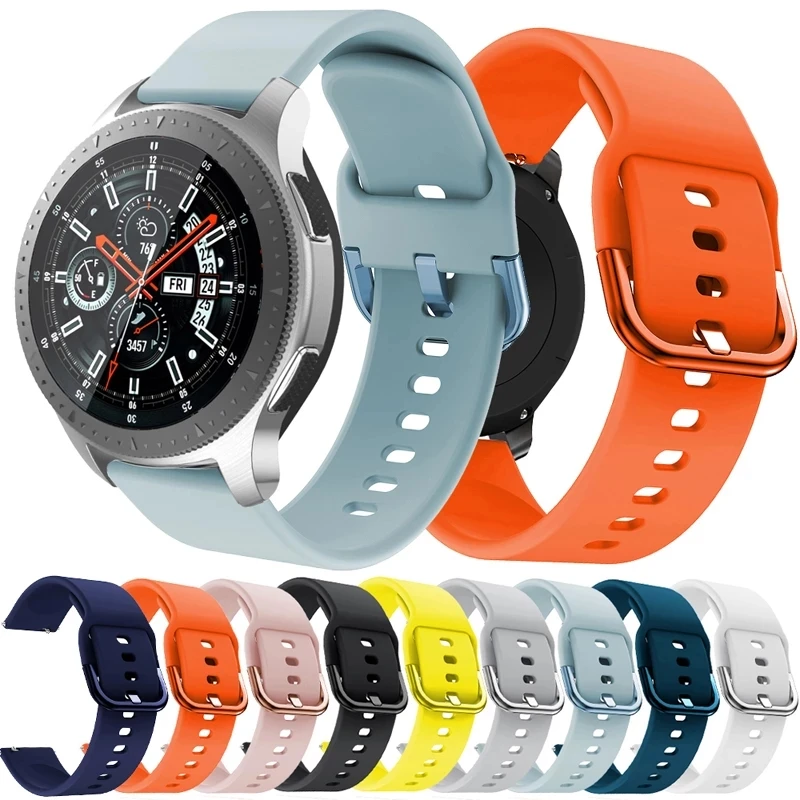 Top Trends: 18mm 20mm 22mm Silicone Strap For Samsung Galaxy GearS3 Sports WatchBand For Huawei Active2 Huami Amazfit Bip Bracelet Wristband Shoppable Styles