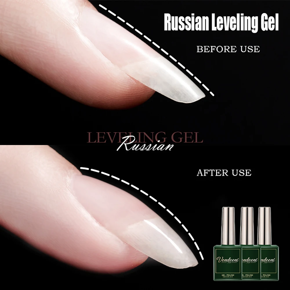 Top Trends: Vendeeni New Russian Self Leveling Gel Nail Polish Strong Base Coat Healthy UV Semi Permanent Varnish Gel For Nail Repair Care Shoppable Styles