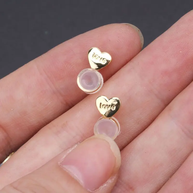 Top Trends: 10Pcs Heart Love Earring Lifters Adjustable Earring Support Backs Shoppable Styles