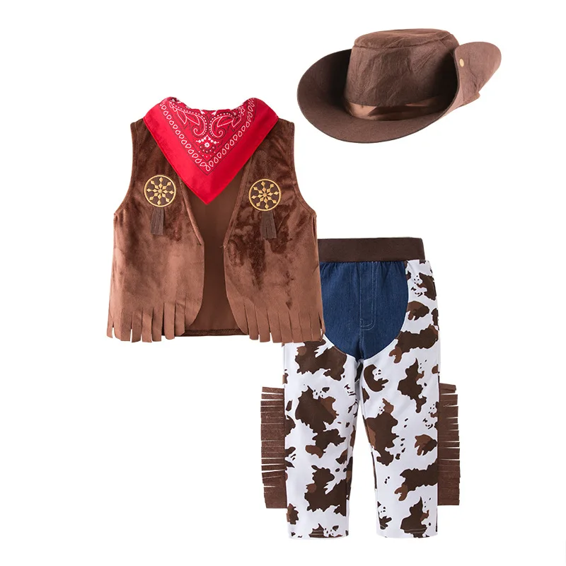 Top Trends: Umorden Toddler Baby Boys Cow Boy Cowboy Costume Cosplay Outfit For Kids Child Fantasia Party Purim Halloween Fancy Dress Shoppable Styles