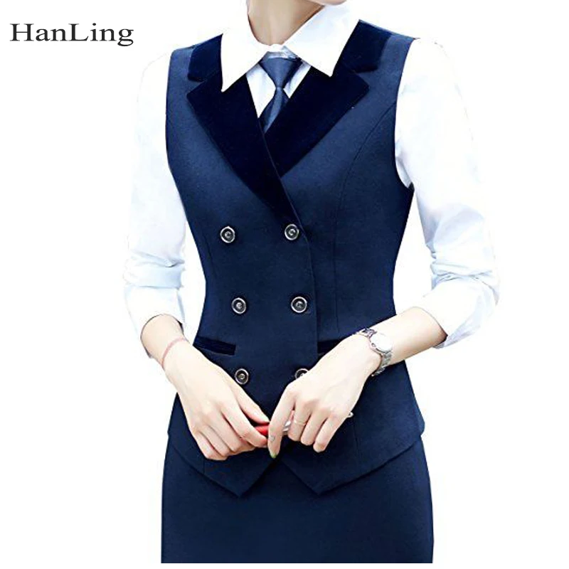 Top Trends: Women&#039;s Suit Vest Lapel Double-Breasted Business Slim Fit Office Work Waistcoat Chalecos Para Mujeres Shoppable Styles