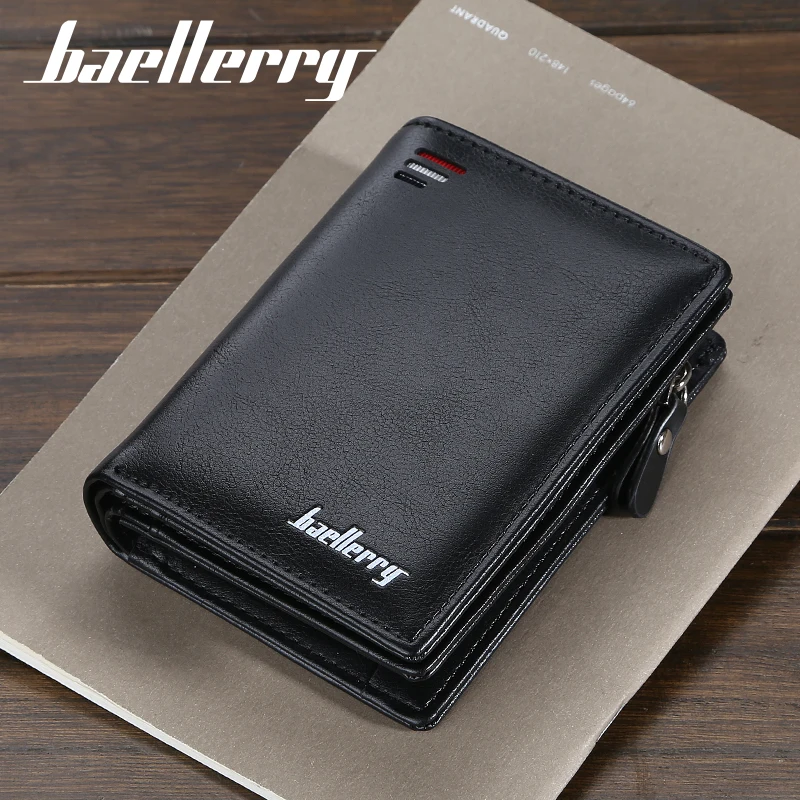 Top Trends: Baellerry Short Men Wallets Fashion New Card Holder Multifunction Organ Leather Purse For Male Zipper Wallet With Coin Pocket Shoppable Styles