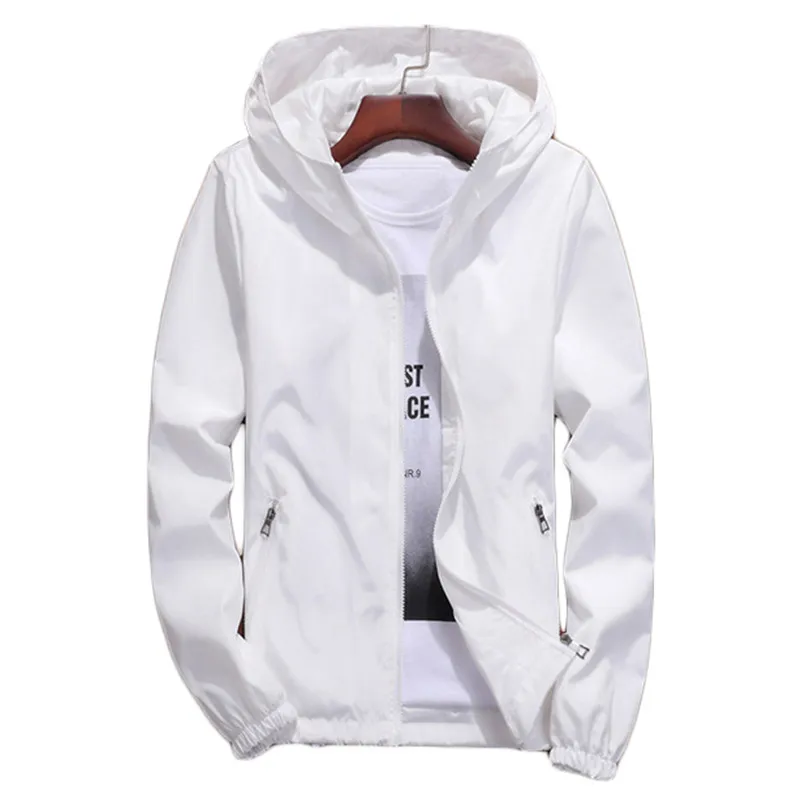 Top Trends: Jacket Women White S-7XL Loose Men Couple Thin Hooded Coat 2022 Spring Autumn New Gray Blue Red Waterproof Cargo Clothing LD1303 Shoppable Styles