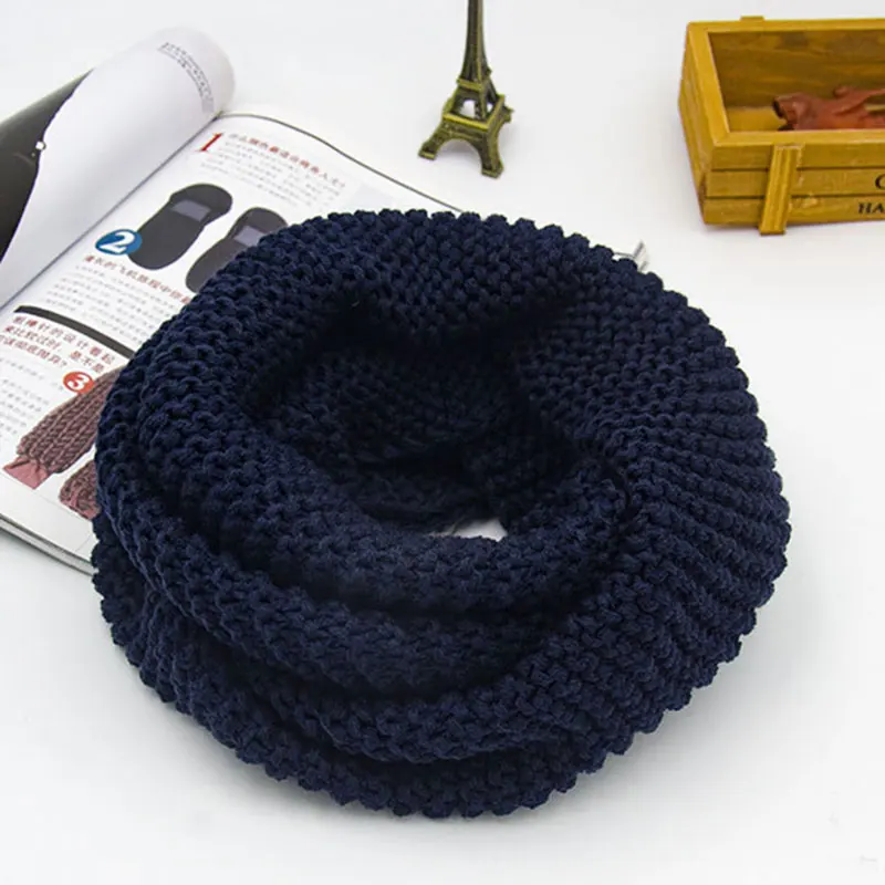 Top Trends: Chunky Circle Knitted Scarf For Women Snood Scarf Ring Acrylic Solid Neckerchief Warm Thick Winter New Fashion 2023 Shoppable Styles - Image 4