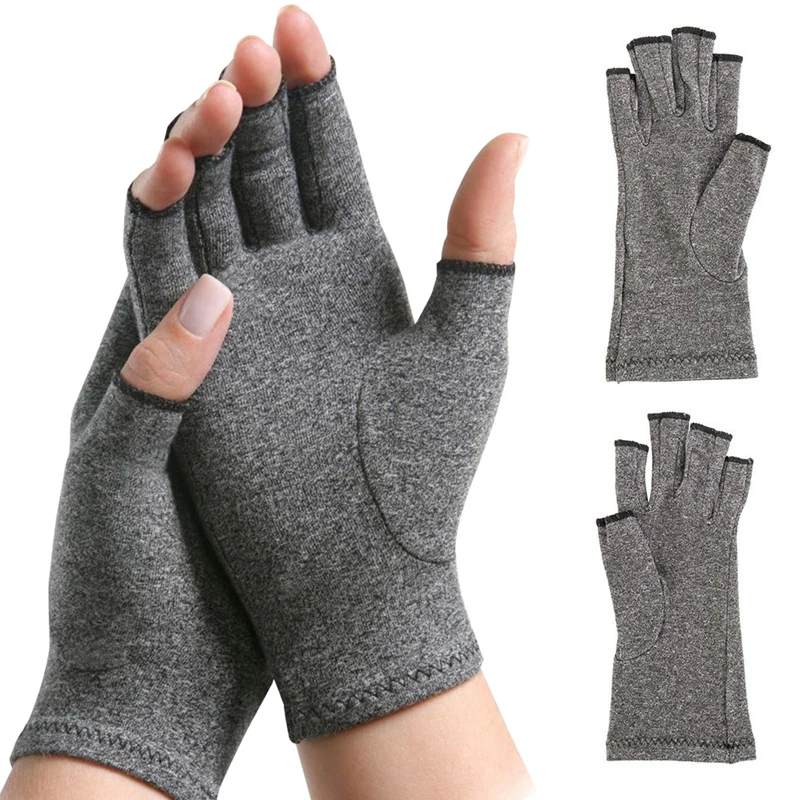 Top Trends: Compression Floves For Arthritis Women Mitten Therapy Pressure Gloves Hand Pain Relief Half-finger Mittens Winter Gloves Shoppable Styles