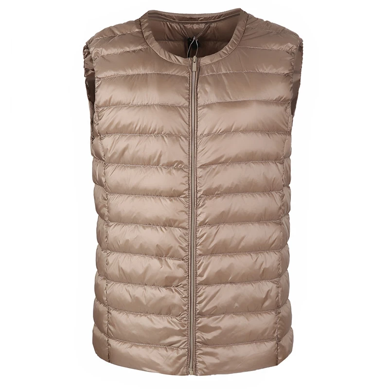 Top Trends: Autumn Winter Women Ultra Light Thin Duck Down Vest Sleeveless O-Neck Zipper Waistcoat Windproof Puffer Female Quilted Jackets Shoppable Styles