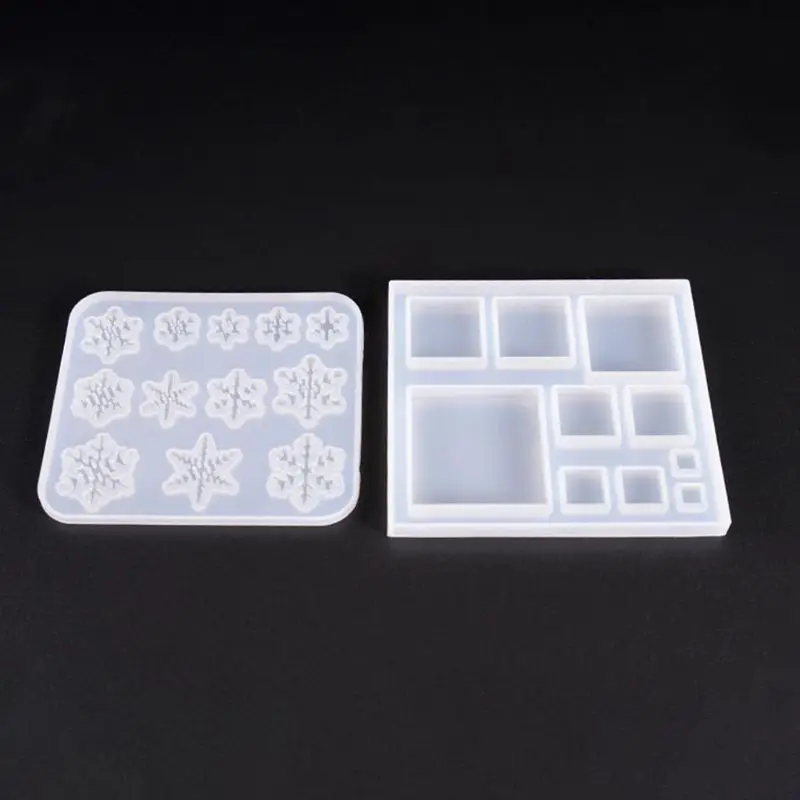 Top Trends: Snowflake / Square Shape Silicone Mold Epoxy Resin Crafts Casting Mold For DIY Craft Keychain Pendants Bag Charm Gift Tags Shoppable Styles - Image 6