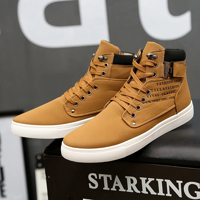 Top Trends: New Stylish Men's Skateboarding Shoes High Top Casual Shoes Outdoors Leisure Sneakers Breathable Walking Shoes Chaussure Homme Shoppable Styles - Image 5