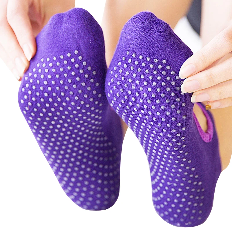 Top Trends: High Quality Ladies Pilates Socks Non-Slip Breathable Backless Yoga Ankle Bare Instep Ladies Ballet Sports Socks Fitness Gym Shoppable Styles