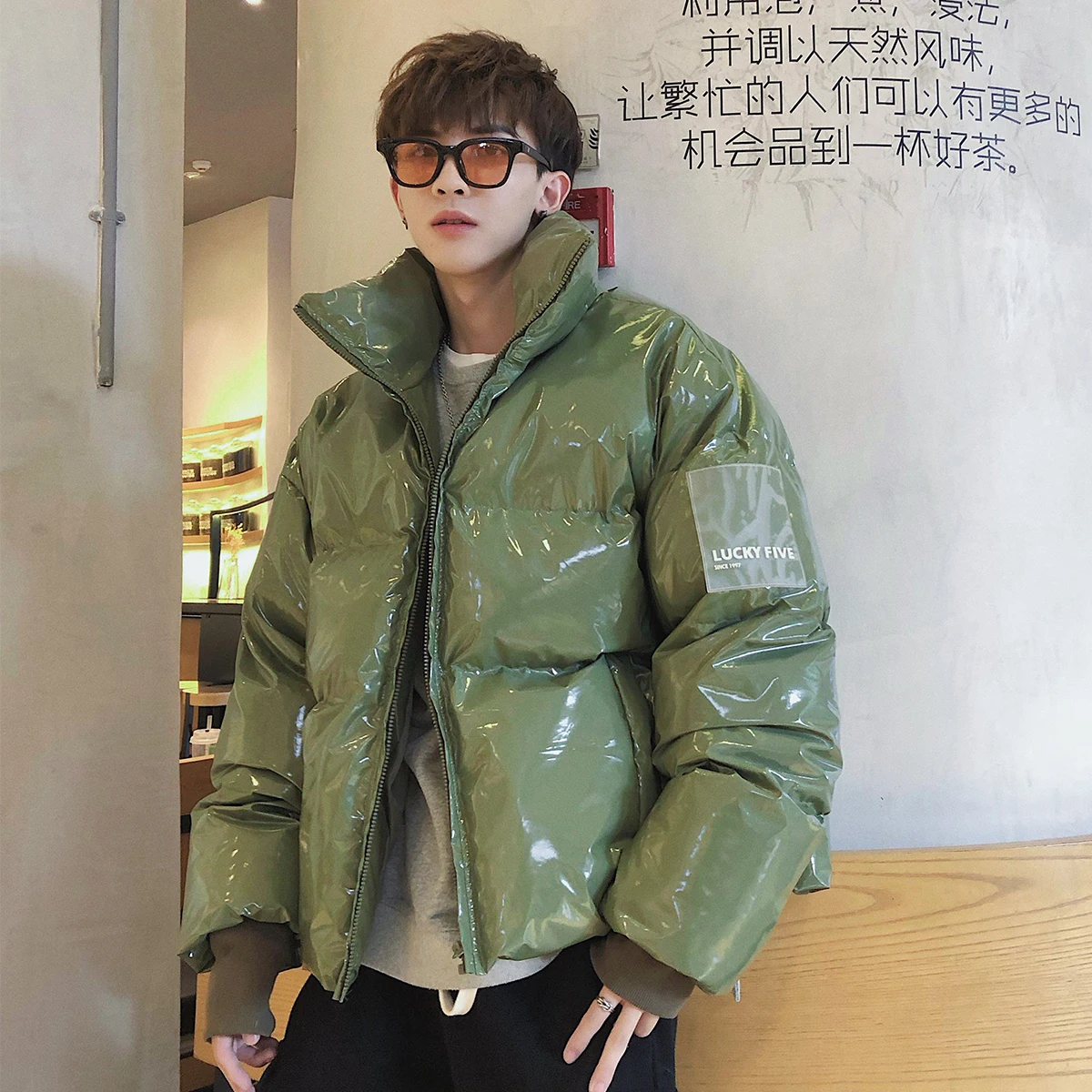 Top Trends: Winter New Men Solid Color Parkas Quality Brand Men's Stand Collar Harajuku Warm Thick Jacket Male Fashion Casual Parka Coat Shoppable Styles