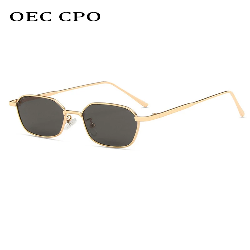 Top Trends: OEC CPO Small Square Sunglasse Women Men Brand Steampunk Metal Frame Sunglasses Men Retro Glasses UV400 Eyeglasses O949 Shoppable Styles