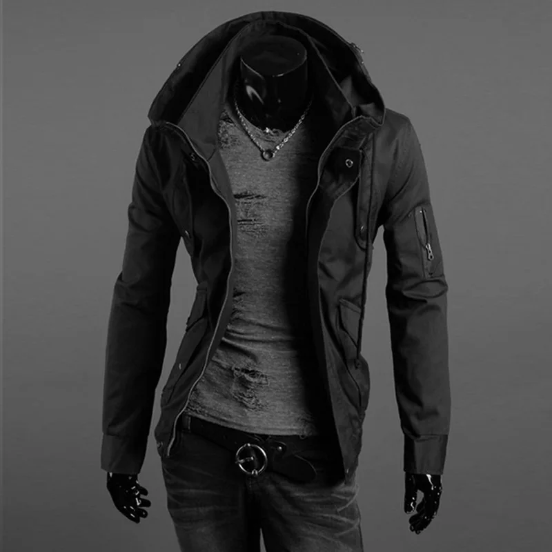 Top Trends: Military Jacket Male Youth Casual New Jacket Korean Version Of The Spring And Autumn All-match Jacket 2021 Casual Hooded Suit Shoppable Styles