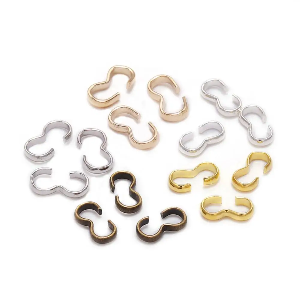 Top Trends: 100pcs / lot 4*8 Mm Buckle Clasp Connectors Gold Clasp Connectors For Jewelry Making Finding Bracelet Accessories Supplies Shoppable Styles