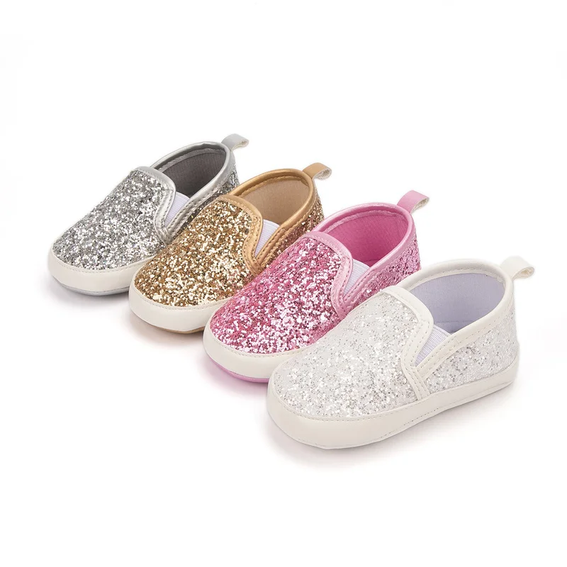 Top Trends: New Baby Shoes Baby Boy Girl Shoes Flash Gold Dress Cotton Soft Sole Newborn Toddler Crib Shoes First Walkers Moccasins Shoppable Styles