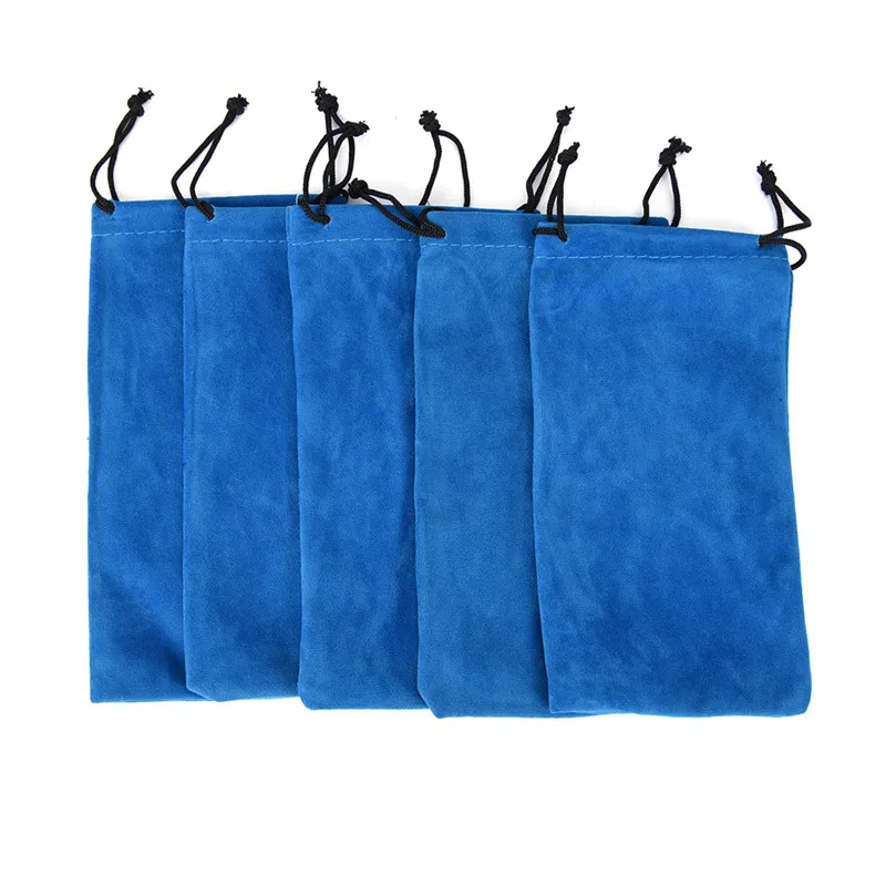 Top Trends: 10pcs / lot Soft Cloth Glasses Bag New Drawstring Sunglass Bag In Velvet Material Very Soft Eyeglasses Pouch Eyewear Cases Bags Shoppable Styles - Image 5