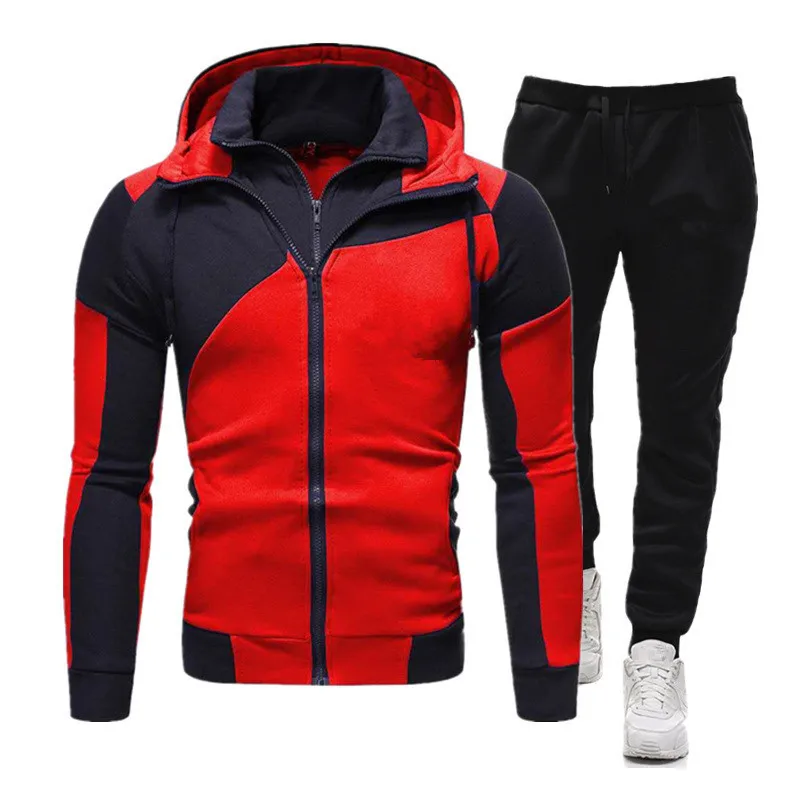 Top Trends: Autumn Winter Brand Men&#039;s Tracksuit Suit Hooded Jacket + Pants 2 Piece Set Of Men&#039;s Hoodie Zipper Track Suit Men&#039;s Sports Suit Shoppable Styles